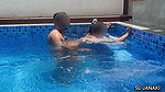 Desi Couple Risky Andawater Pool Sex – Underwater Milk Press Boobs, Doggy Fuck & Cum in Mouth