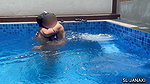 Desi Couple Risky Andawater Pool Sex – Underwater Milk Press Boobs, Doggy Fuck & Cum in Mouth