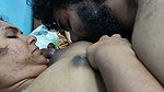 Feet Massage with Boobs Suck