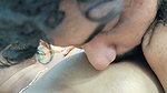 Feet Massage with Boobs Suck