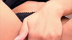 Fingering with Black Pantie