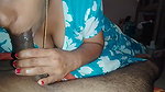 Indian Girl Sucks Her Husband’s Penis and Milks It