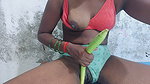 Indian Village Sexy Bhabhi Take Big Cucumber in Her Pussy Inside and Fully Enjoyed