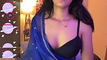 Horny Girl in saree Teasing by Showing her boobs 1