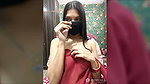 Hot girl in black saree covering her boobs 1