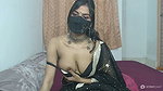 Sexy Bhabhi in Black Saree Showing Boobs 1