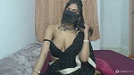 Sexy Bhabhi in Black Saree Showing Boobs 1