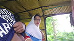 A beautiful Indian Stanger girl sucked my dick ,when I was masturbating inside the auto
