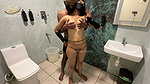 Amateur Couple’s Steamy Private Bathroom Encounter