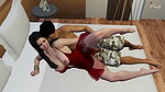 Lustful Desi Stepmom Savita Fucks Stepson While Husband Lying Down in Same Bed