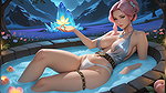 Sophisticated Mature Lady in Luxury Soapy Bath with Sultry Gaze – 2