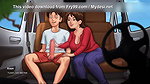 Stepmom help stepson in car