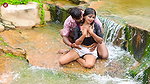 Busty Priyanka huge boobs pressed, rubbed & felt, deep cleavage & big boobs show 1