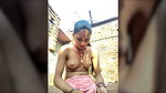 Horny Girl in saree Teasing by Showing her boobs 1