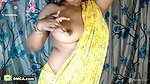 Bengali Bhabhi in saree without blouse showing boobs 1