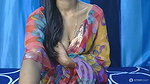 Horny babe in saree without blouse Showing Boobs 1
