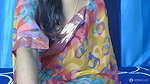 Horny babe in saree without blouse Showing Boobs 1