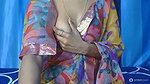 Horny babe in saree without blouse Showing Boobs 1