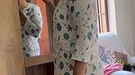 Mallu Couple Wife Showing & Squeezing Boobs Giving a Blowjob 13