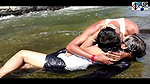 Shima hot song – Lips eatenkissed, Slight cleavage, Boobs felt, Wet, Thigh show 1