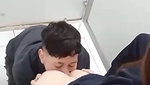 Eating a ass in public washroom