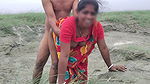 HouseWife In Red Saree Goes For Her Goat And Met A guy bangladeshi HouseWife