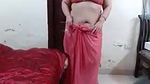 Indian desi bhabhi removing saree