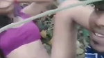 Desi couple hardcore fucking in open jungle
