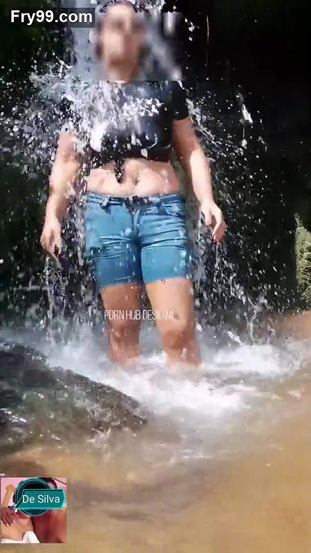 Public Outdoor Shower and Big natural boobs showing