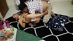Indian aunty fore play and sucking her pussy hot with uncle, tiny pussy,noobs,nippal