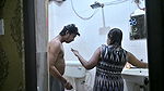 romantic couples sex in bathroom shower