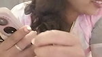 Cheater bhabhi giving Handjob to lover,while talking on phone with another male,clear audio