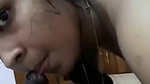 Young girl giving blowjob