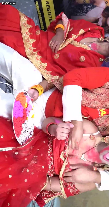 Desi Threesome Fucking Holi Special