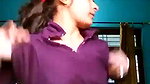 Village girl open her dress