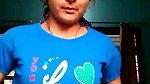 Village girl open her dress