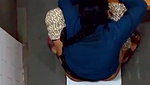 indian girl changing pad in toilet