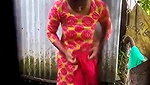 next door young girl outdoor shower filmed