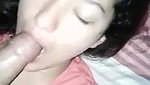 itting on her wife chest for blowjob