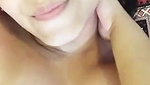 Beautiful girl showing