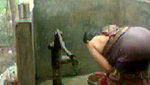 bbw indian bhabhi taking shower from pump