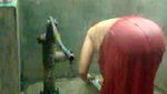 bbw indian bhabhi taking shower from pump