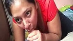 bhabhi in red top blowjob