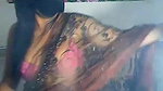 bhabhi in see thru sari face covered on live cam