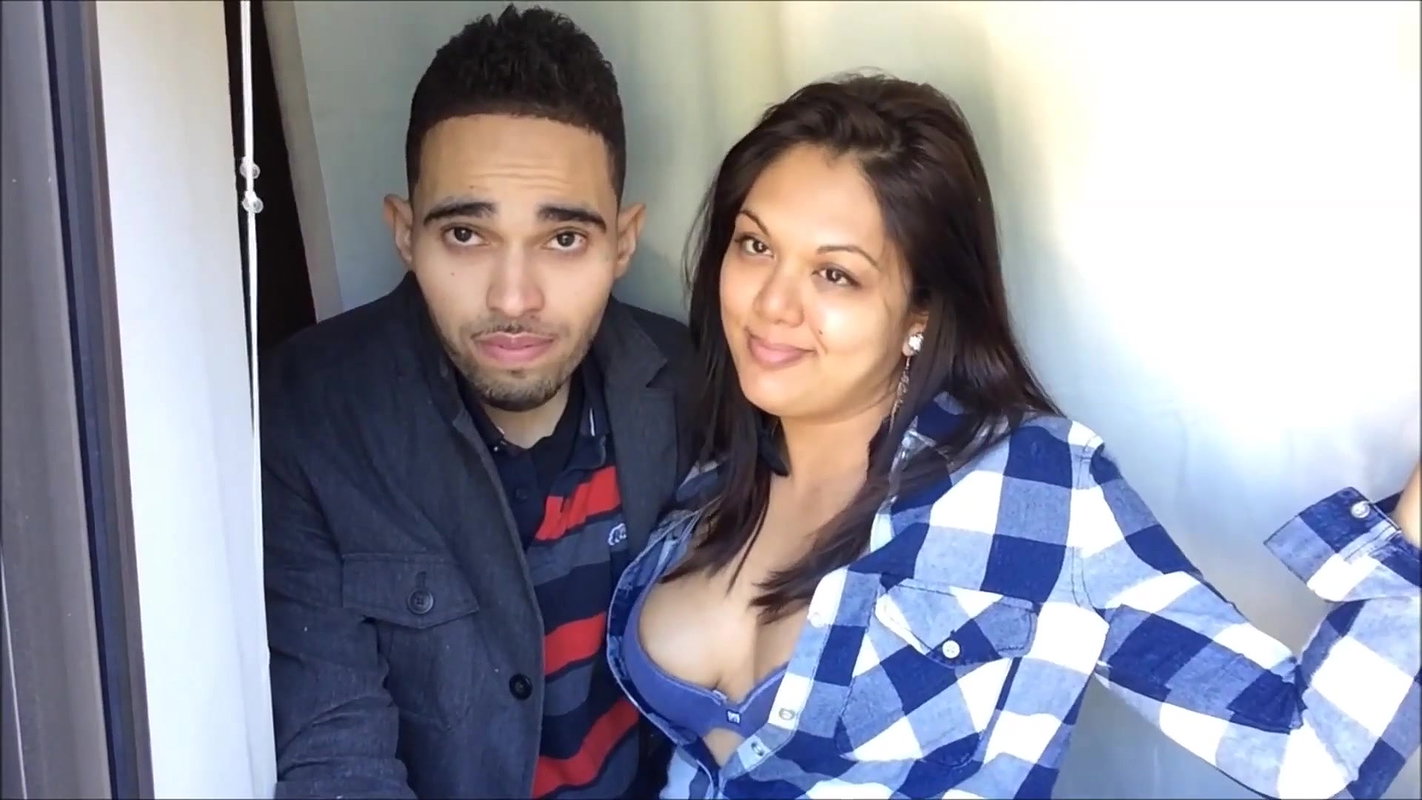 british indian couple passionate kissing