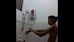 indian teen babe sanjana in bathroom