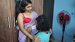 Saree and bra navel lick romance, Hot mallu couple navel romance, Couple saree romance and hot navel lick and kiss