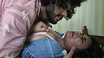Skirt and shirt romance by Vaishnavy and Sharun Raj, Shirt open and bra show with boobs press fuck, Mallu couple hot fuck love