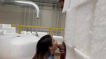 Managers Thick Daughter Getting Backshots by BBC Worker at the Factory Floor