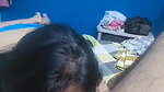 Horny bhabhi licking balls